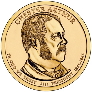 2012 1-dollar - S - Chester A Arthur reverse